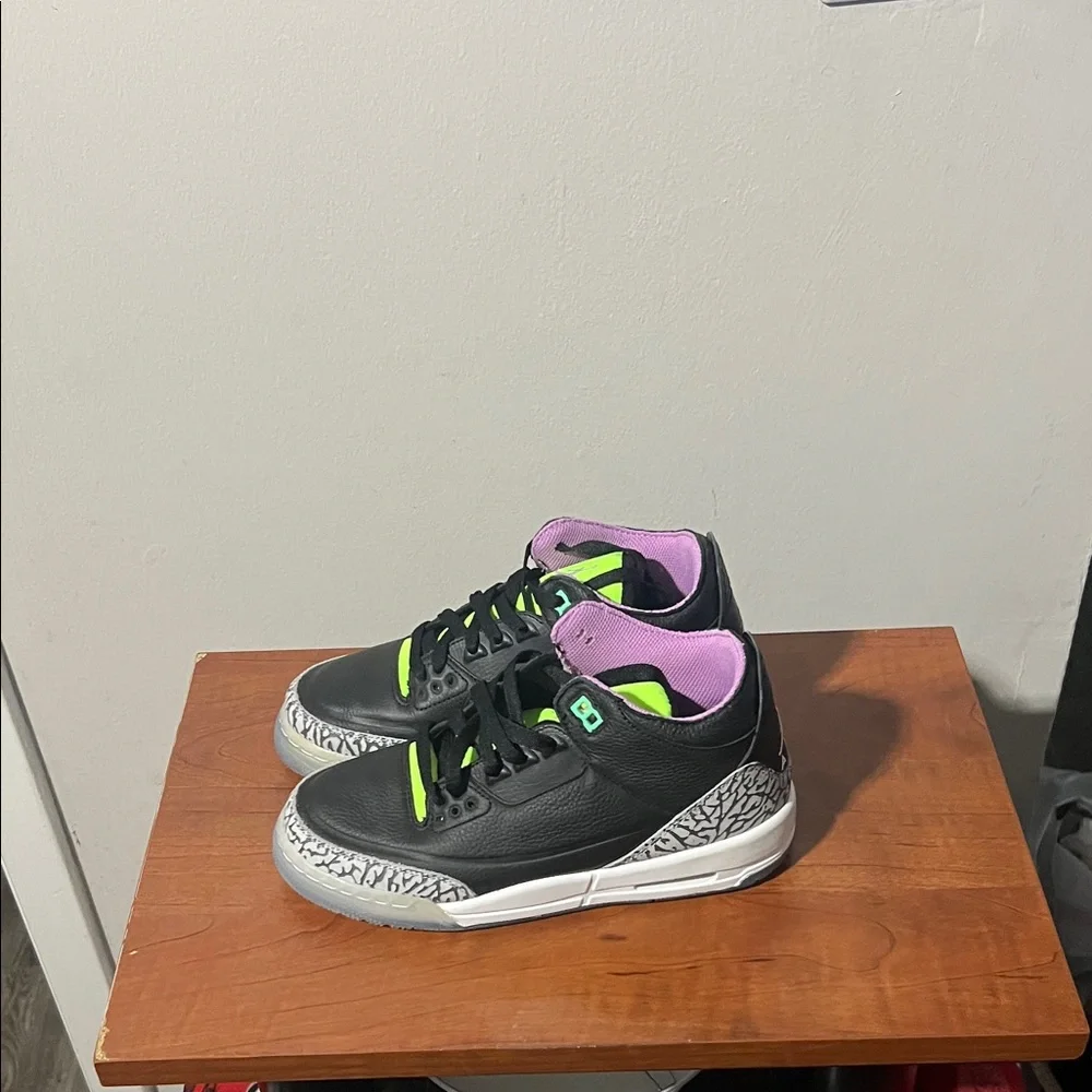 Nike Air Jordan 3 Retro SE GS Electric Green Sneaker size 5.5y-7w dnds NOBOX - Picture 3 of 8